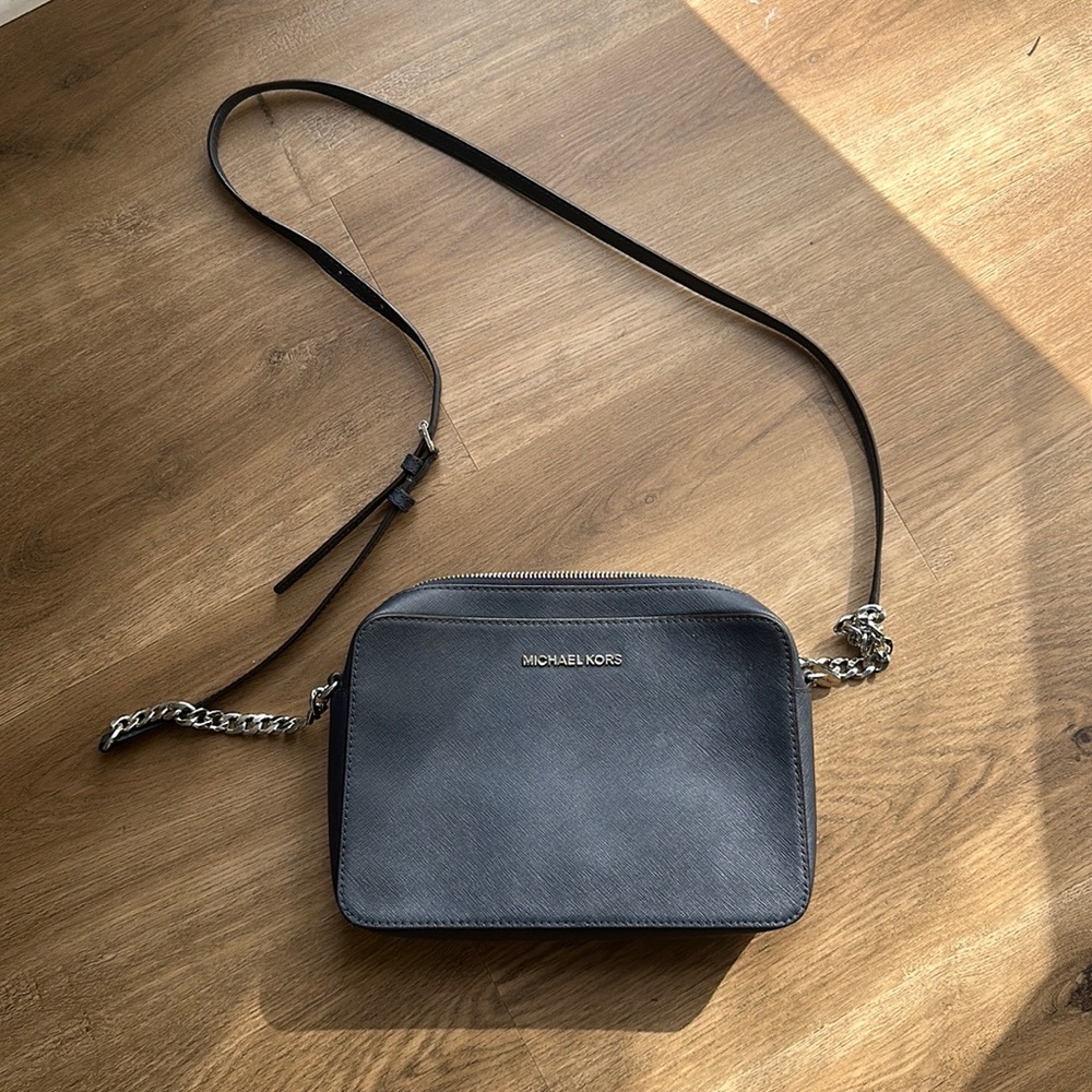 Michael Kors navy crossbody bag